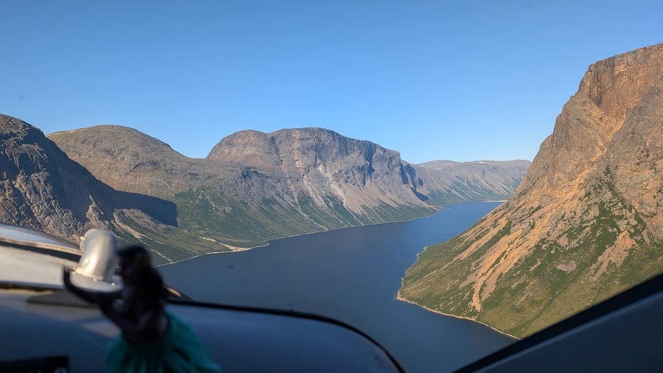 Scenic flight back to the George River
