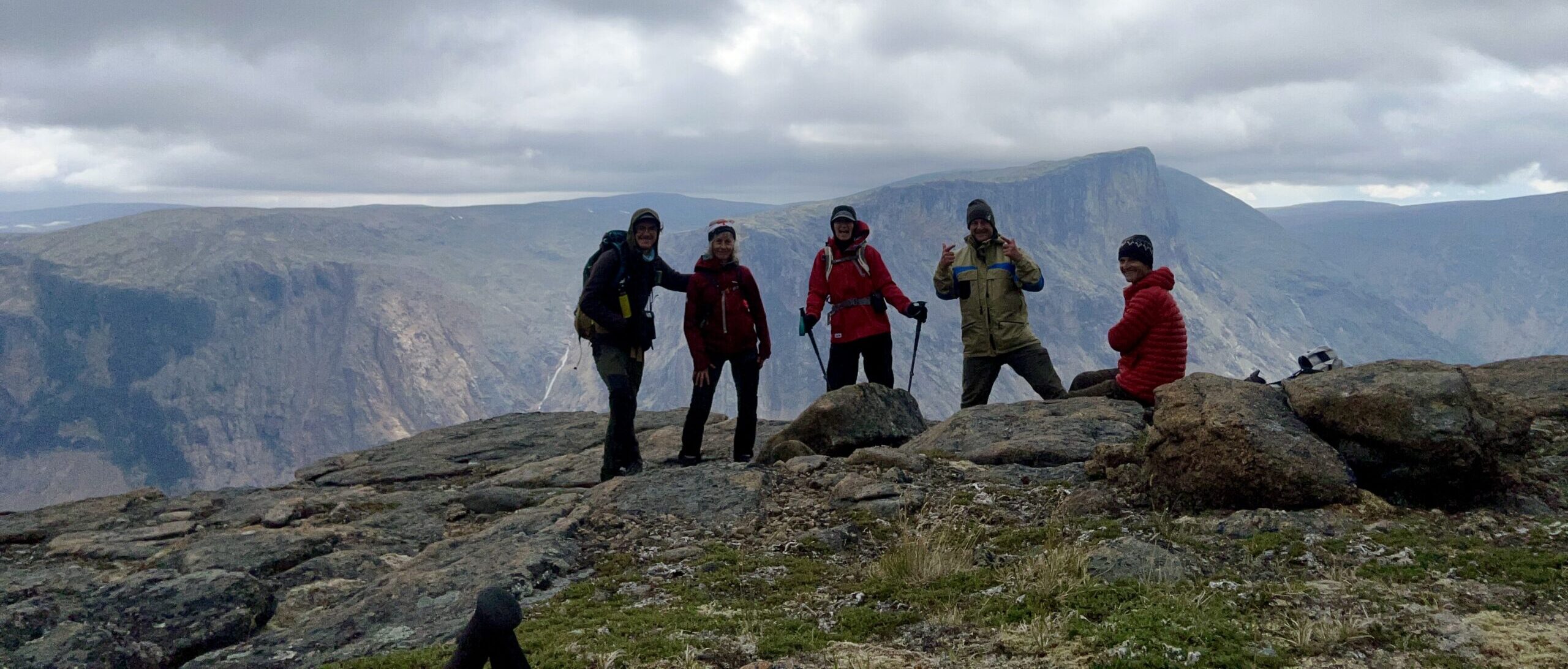 Trek above the Hebron Fjord in Labrador